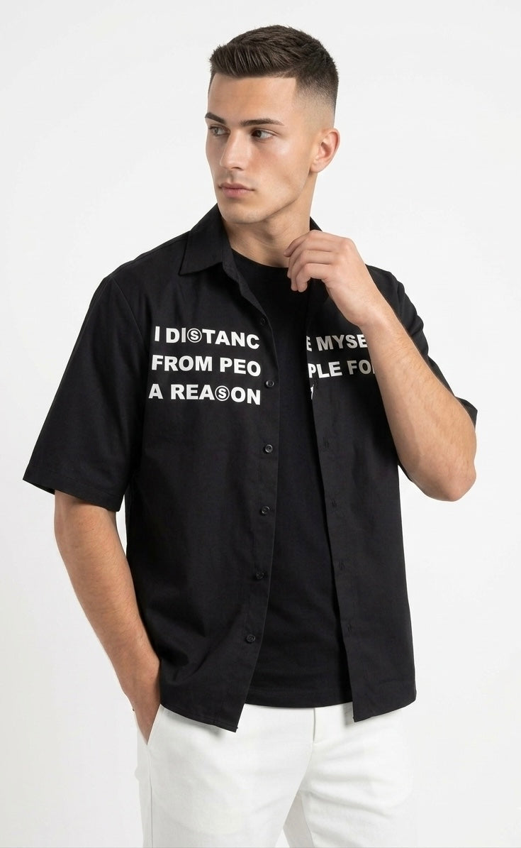 Camicia cropped street black
