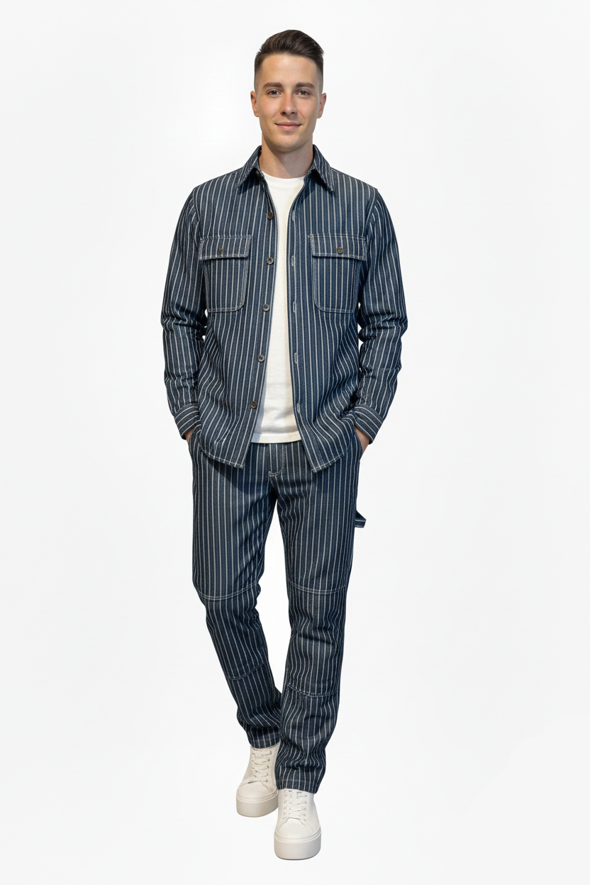 Coordinato denim stripe