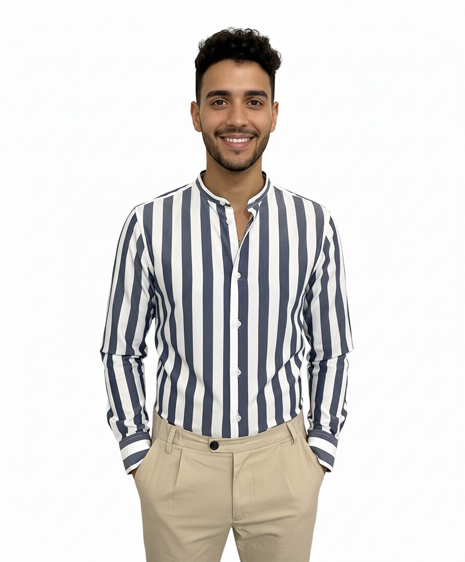 Camicia stripe blue