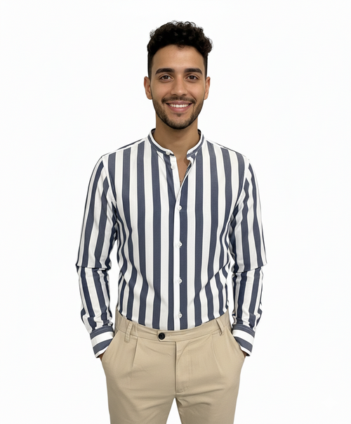 Camicia stripe blue