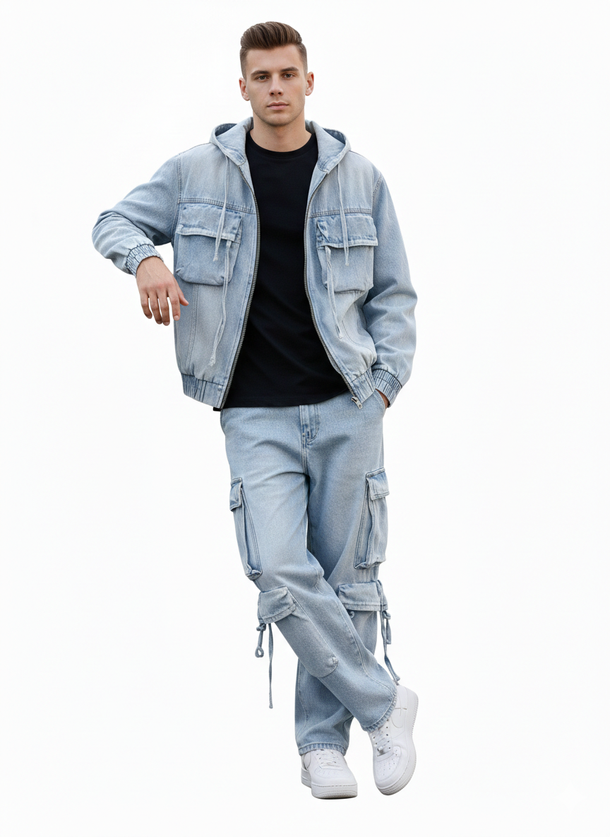 Coordinato jeans zipwash