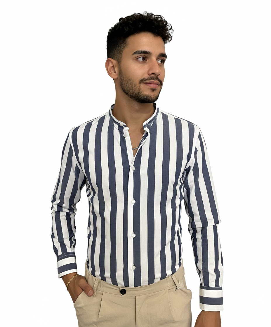 Camicia stripe blue
