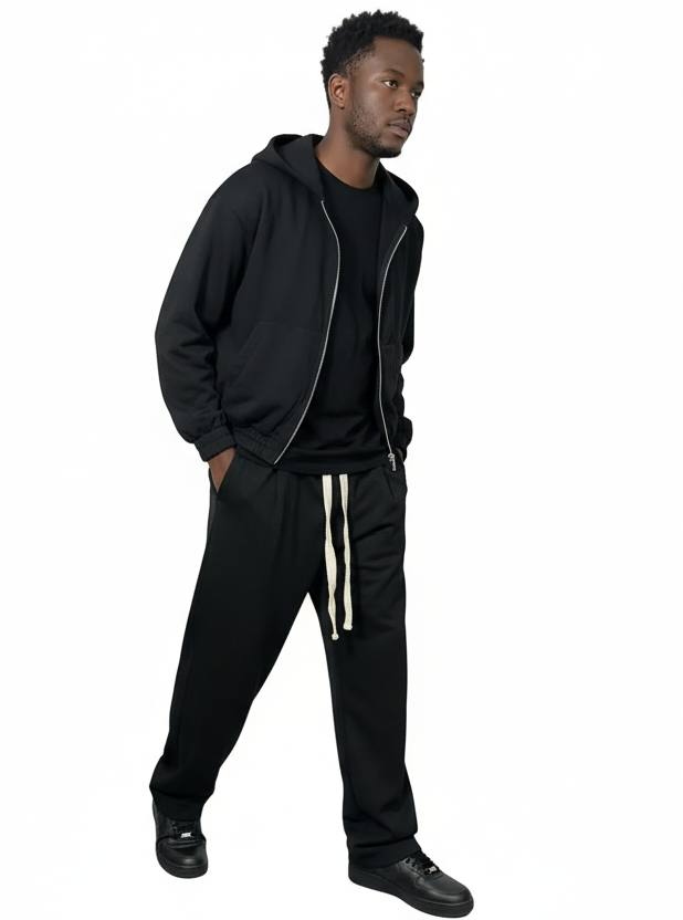 Tuta zipping black
