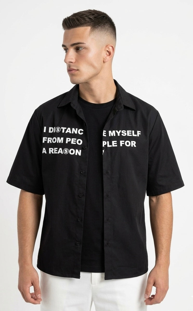 Camicia cropped street black