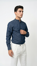 Camicia Corea blu