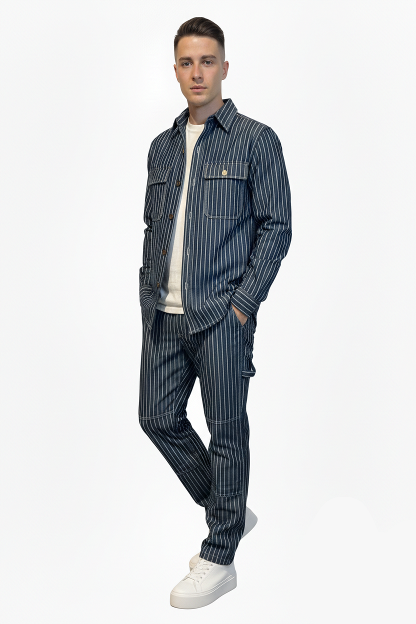 Coordinato denim stripe