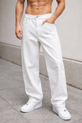 Jeans ballon white