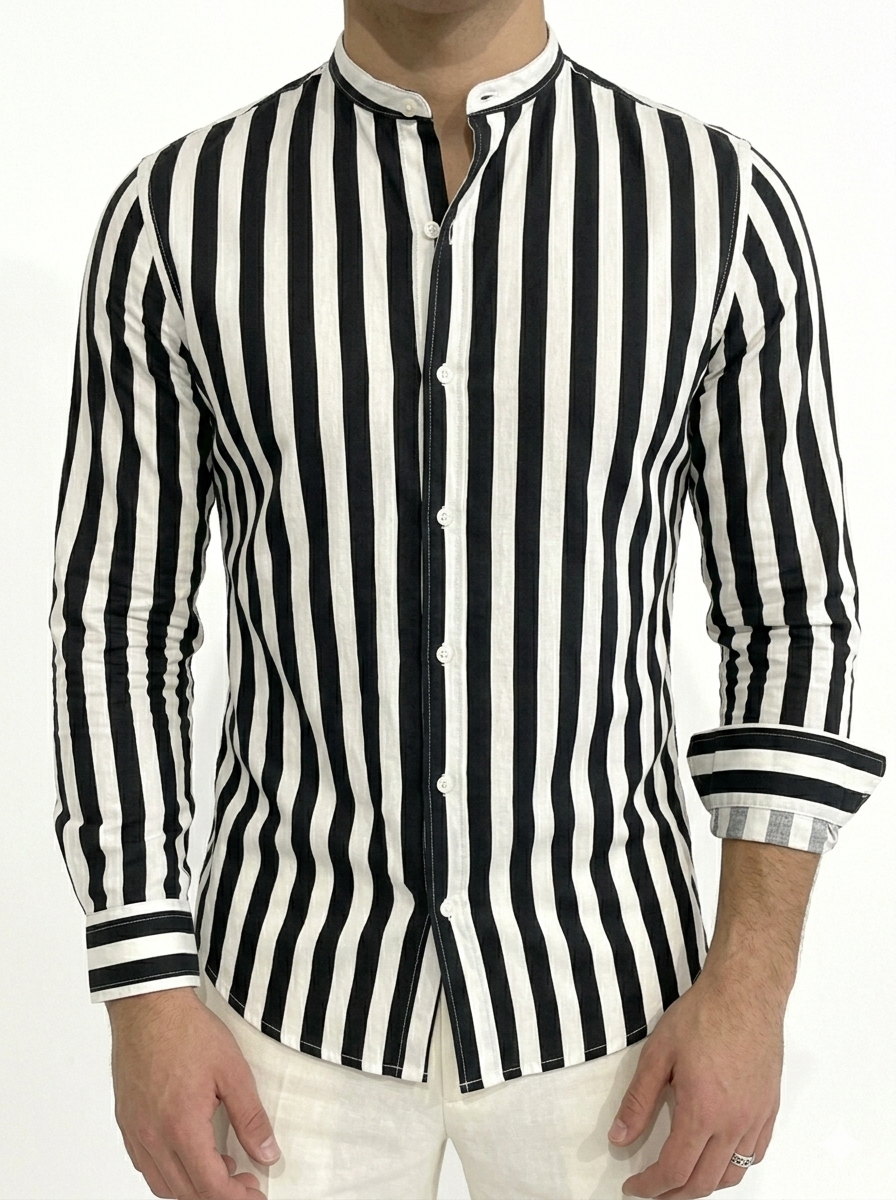 Camicia Righe Nere