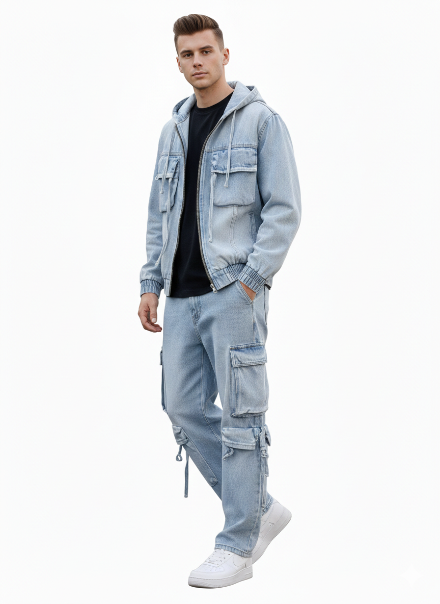 Coordinato jeans zipwash