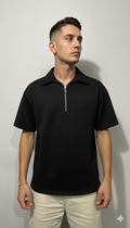 Polo zip black