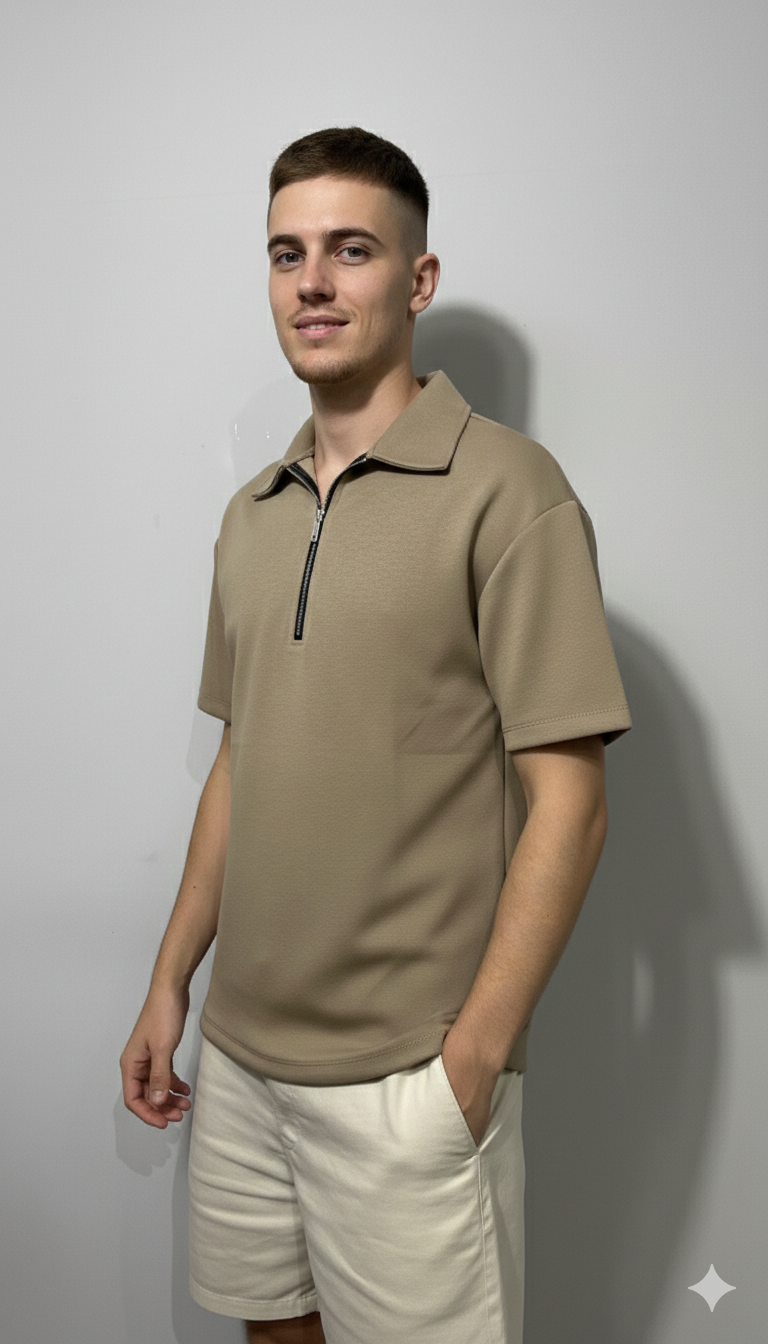 Polo zip brow