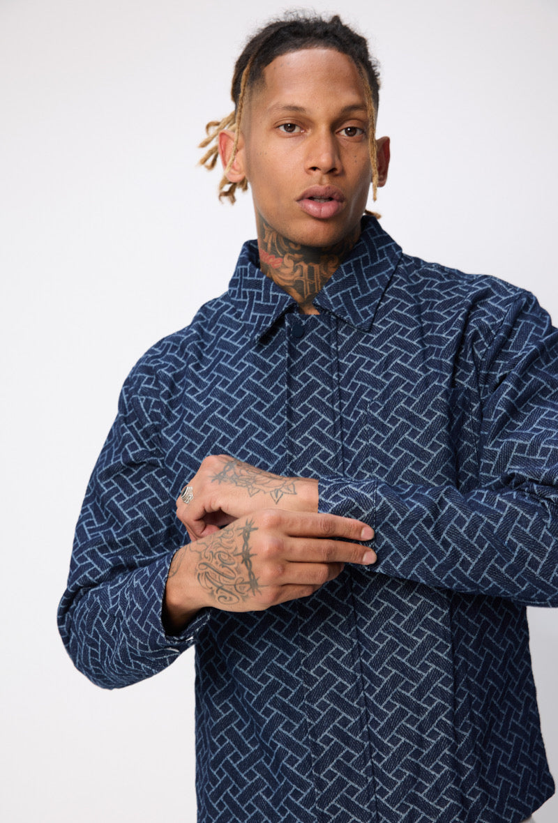 Giubbotto in Denim navy