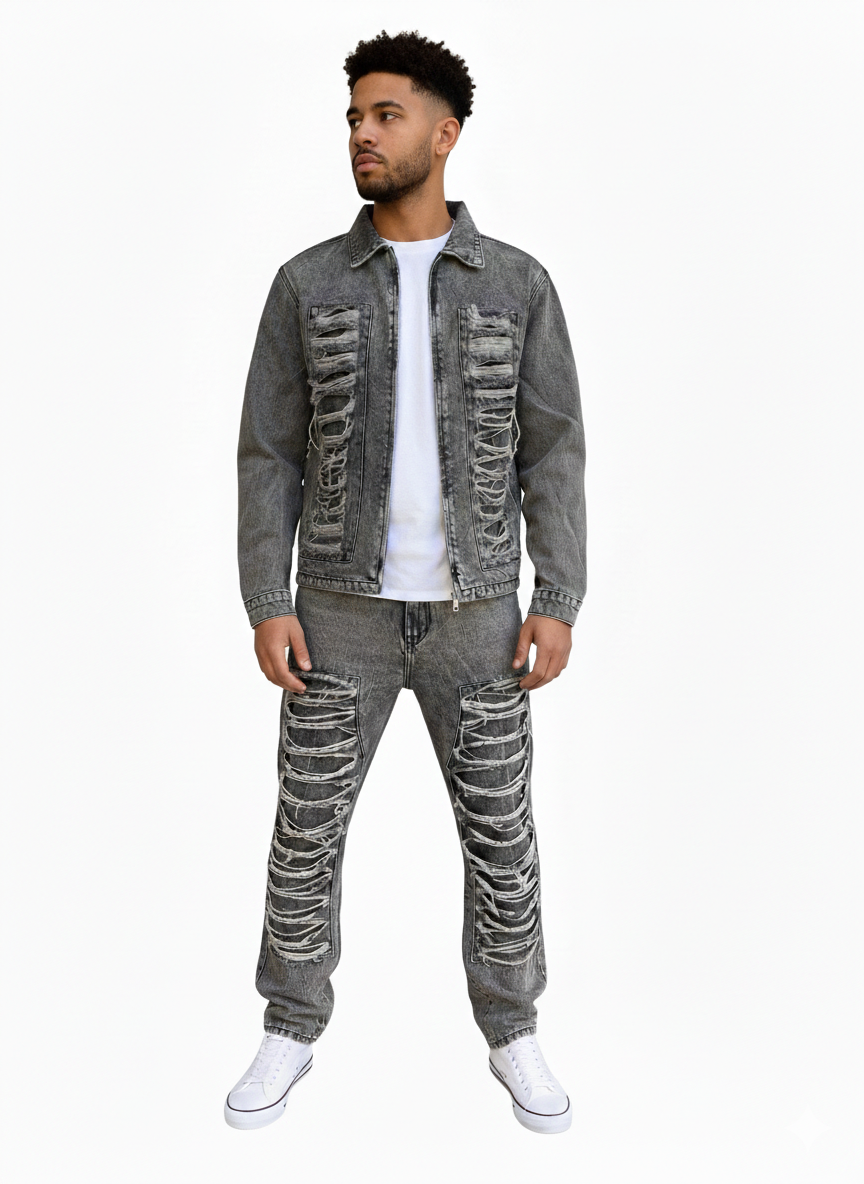 Coordinato jeans destroyer