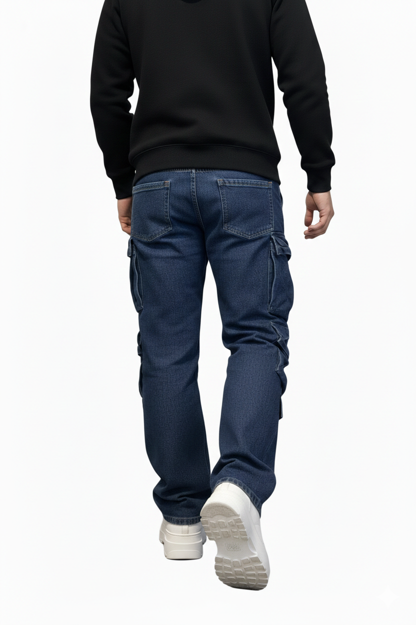 Jeans cargo multi