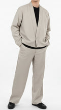 Coordinato cropped beige