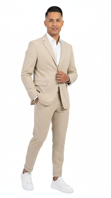 Abito suede beige
