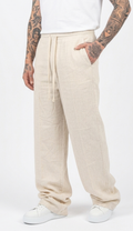 Pantalone lino baggy