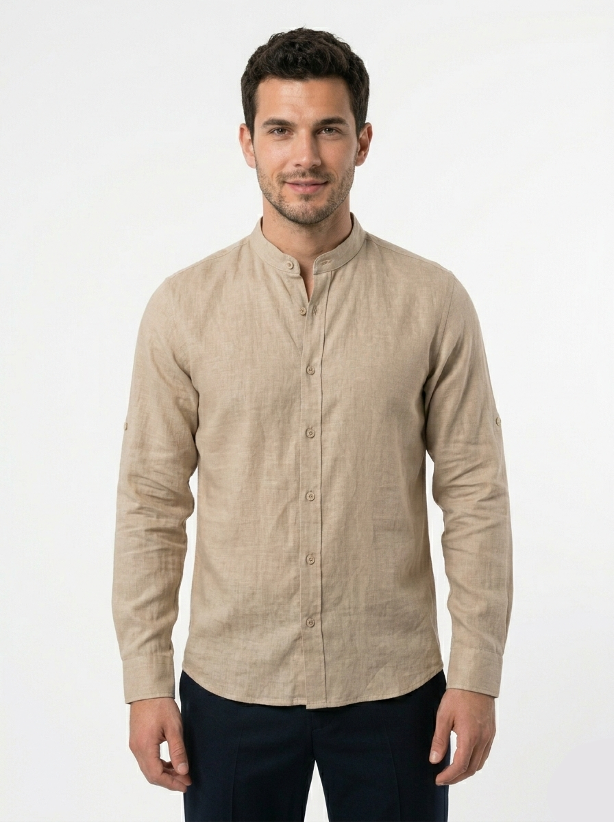 Camicia Lino kbeige