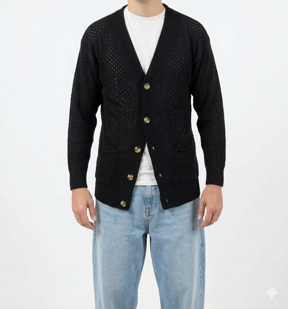 Cardigan sunset white