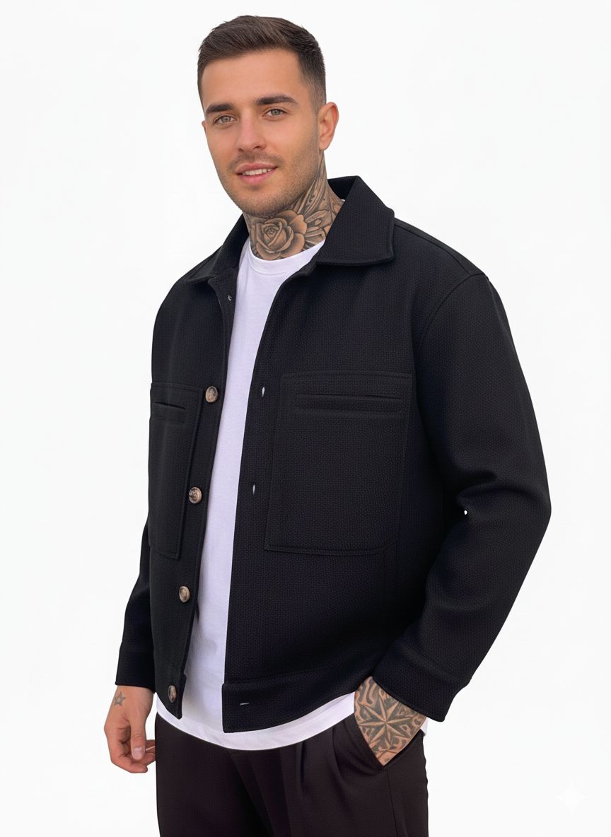 Giubbino Cropped Nero